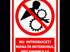 Indicator nu introduceti mana in interiorul mecanismului